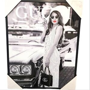 At Home Gucci Luxury Glam Shop Framed Wall Decor